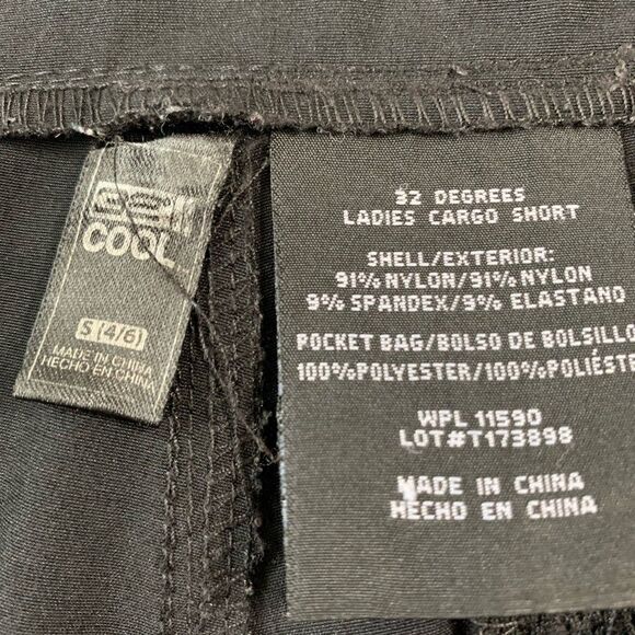 WOMENS 32 COOL CARGO SHORT BLACK‎ S (5-6) - Picture 9 of 10